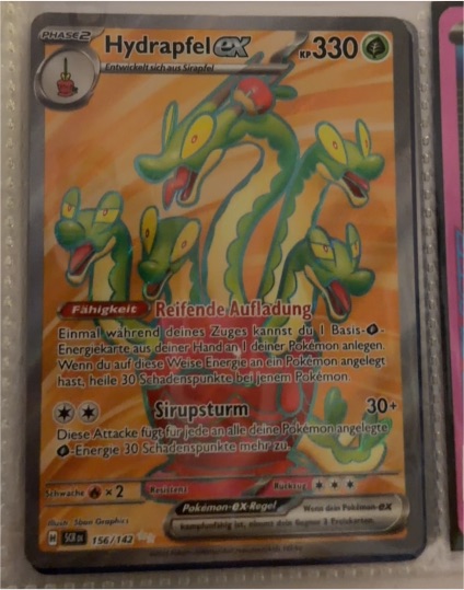 2024 Pokémon SV07: Stellar Crown #156/142 Hydrapfel ex — front