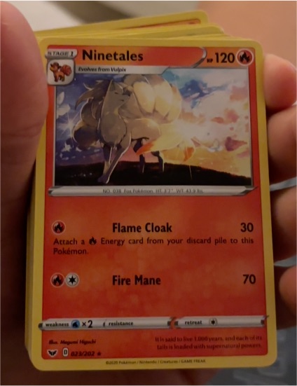 2020 Pokémon Sword & Shield #023 Ninetales — front