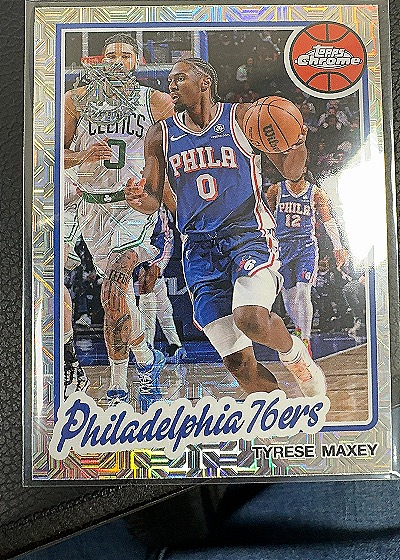 2025 Topps Chrome #TC-TM Tyrese Maxey — front