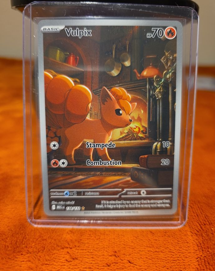 2025 Pokemon Mega Evolution #138/132 Vulpix Illustration Rare — front