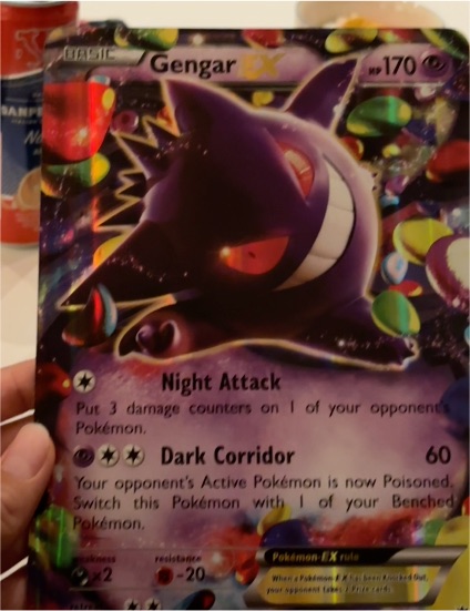 2014 Pokemon XY Gengar EX #34 Phantom Forces — front