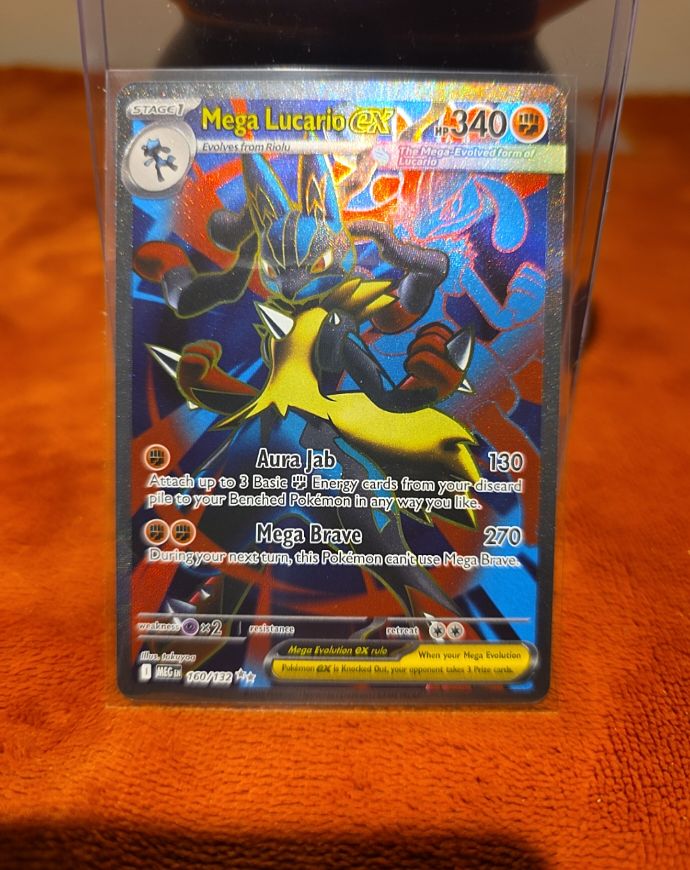 Pokemon Mega Evolution #160 Mega Lucario EX — front