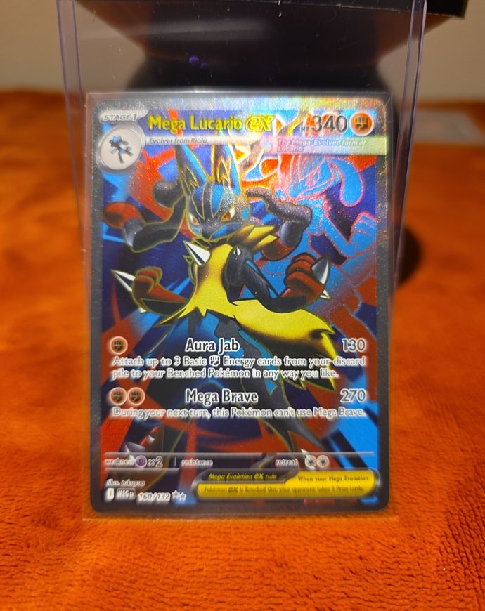 2025 Pokémon TCG Mega Lucario EX #160 — front