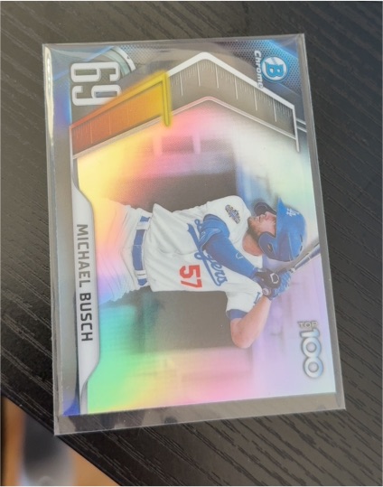 2022 Bowman Chrome #BTP-69 Michael Busch — front