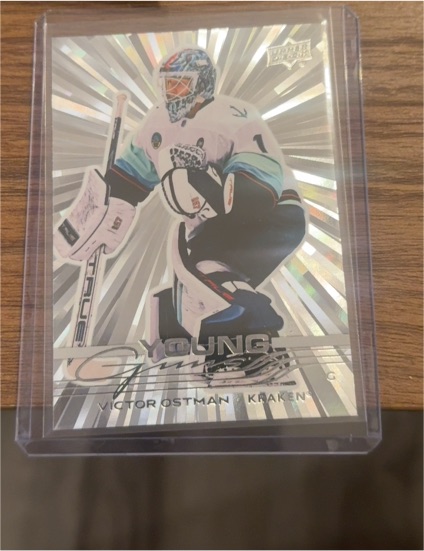 2025-26 Upper Deck Series 1 Young Guns Outburst #245 Victor Ostman — front