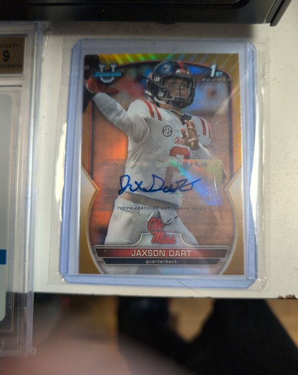 2022 Bowman University Chrome 1st Bowman Jaxson Dart Autograph — front