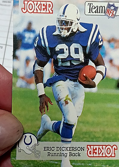 1992 Team NFL Joker Eric Dickerson — front