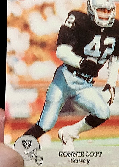 1992 Team NFL Ronnie Lott Raiders — front