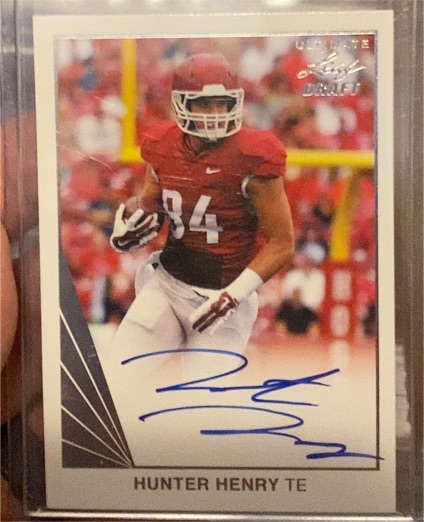 2016 Leaf Ultimate Draft #BA-HH1 Hunter Henry — front