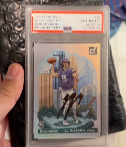 2024 Donruss Downtown #11 J.J. McCarthy — front