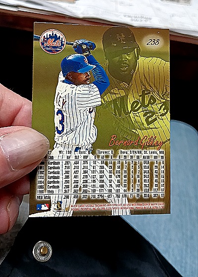 1997 Fleer Ultra #238 Bernard Gilkey — back