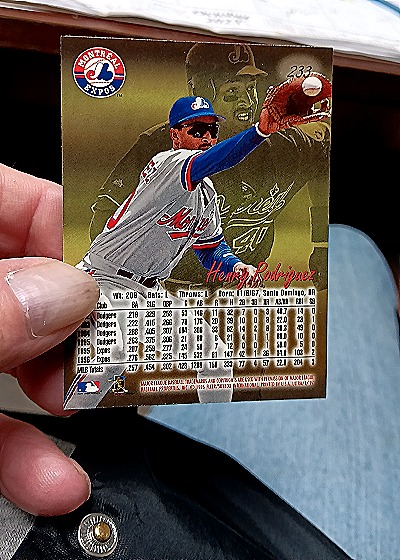 1998 Fleer Ultra #233 Henry Rodriguez — back