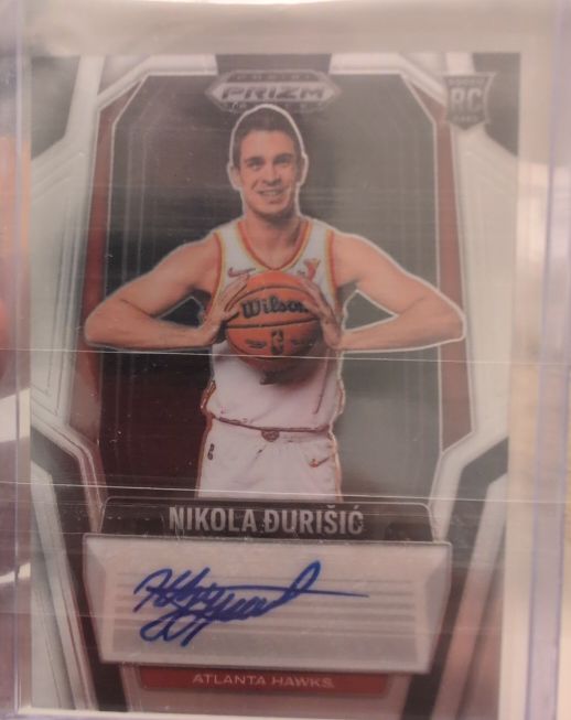 2024-25 Panini Prizm Black #RS-DUR Nikola Durisic Rookie Signatures — front