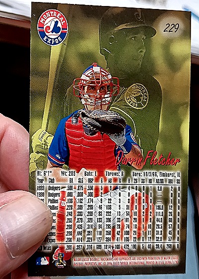 1997 Fleer Ultra #229 Darrin Fletcher — back