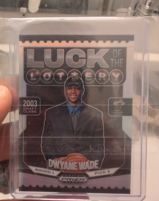 2024-25 Panini Prizm Black Luck of the Lottery #5 Dwyane Wade — front