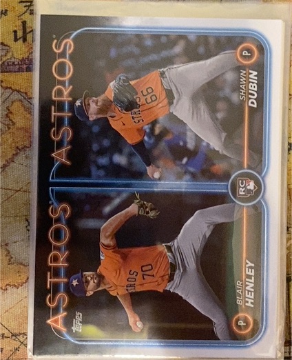 2024 Topps Update #US252 Blair Henley / Shawn Dubin Rookie Combos — front