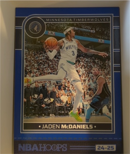 2024-25 Panini NBA Hoops #6 Jaden McDaniels — front