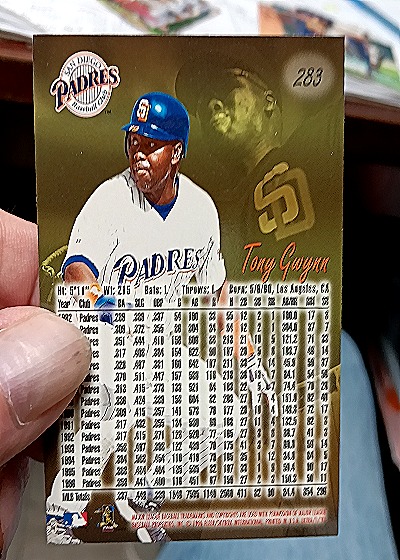 1997 Fleer Ultra #283 Tony Gwynn — back