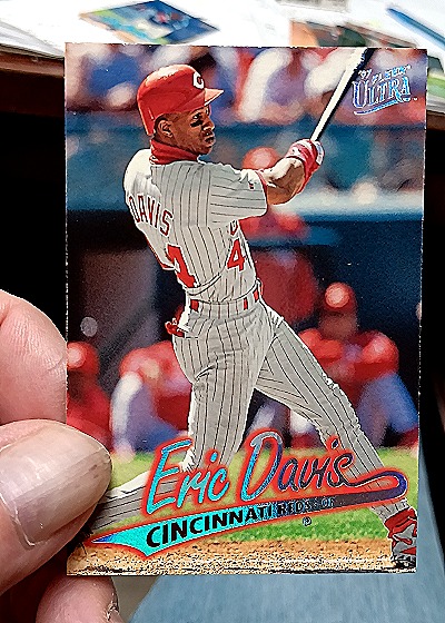 1997 Fleer Ultra #365 Eric Davis — back