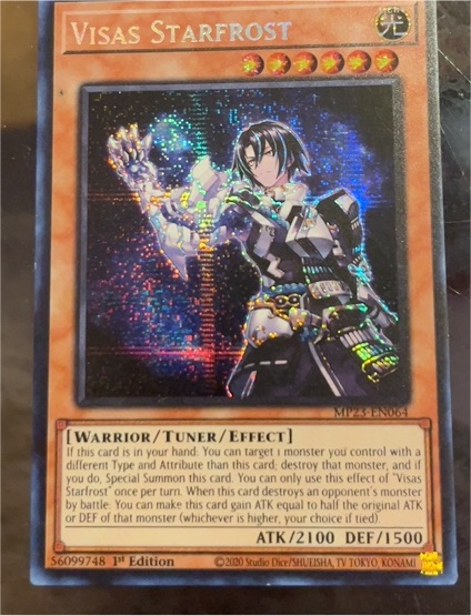 2020 Yu-Gi-Oh! MP23-EN064 Visas Starfrost — front