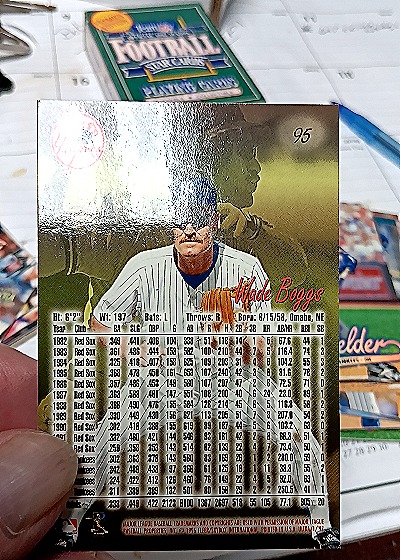 1997 Fleer Ultra #95 Wade Boggs — back