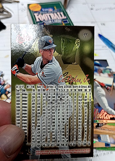 1997 Fleer Ultra #11 Cal Ripken Jr. — back