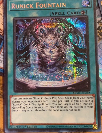 2020 Yu-Gi-Oh! MP23-EN239 Runick Fountain — front