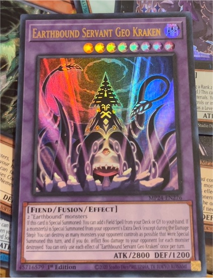 2024 Yu-Gi-Oh! MP24-EN276 Earthbound Servant Geo Kraken — front