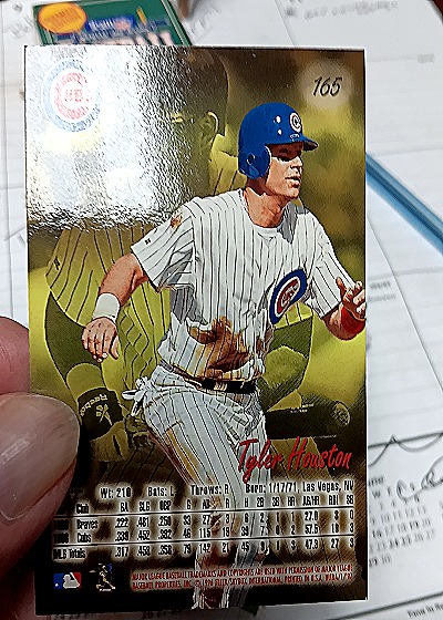 1997 Ultra #165 Tyler Houston — back