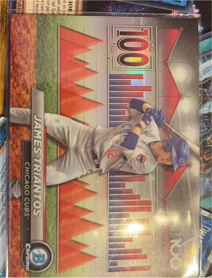 2024 Bowman Chrome Top 100 #BTP-100 James Triantos — front