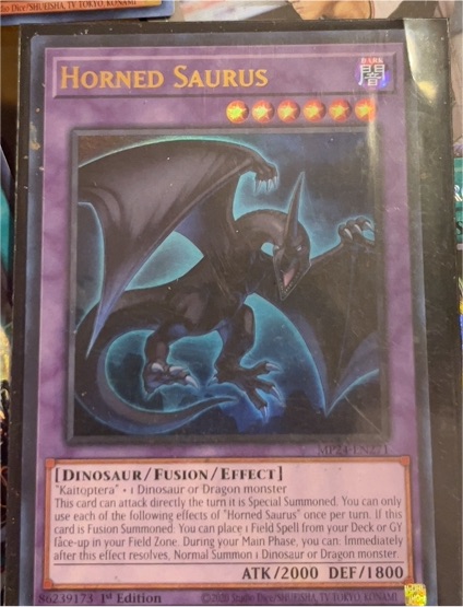 Yu-Gi-Oh! Maze of Millennia #MZMI-EN013 Horned Saurus — front