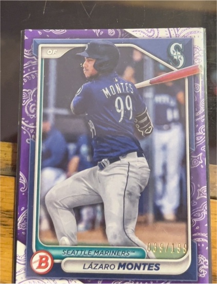 2024 Bowman Chrome Prospects #BCP-110 Lazaro Montes — front