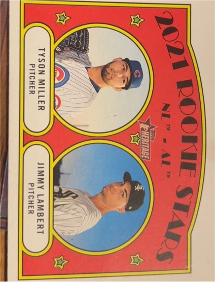 2021 Topps Heritage #261 Jimmy Lambert / Tyson Miller — front