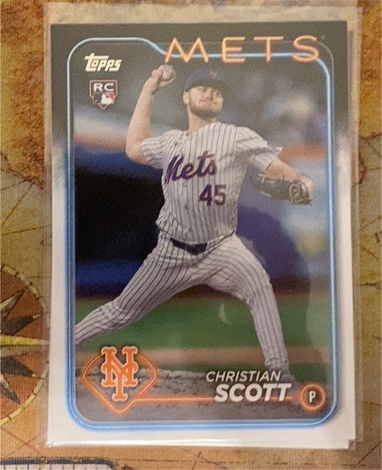 2024 Topps Chrome Update #USC161 Christian Scott Rookie RC Mets — front