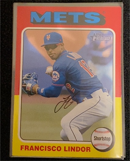 2024 Topps Heritage #117 Francisco Lindor — front