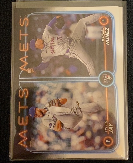 2024 Topps Update #US82 Rookie Combos Tyler Jay & Dedniel Nunez — front