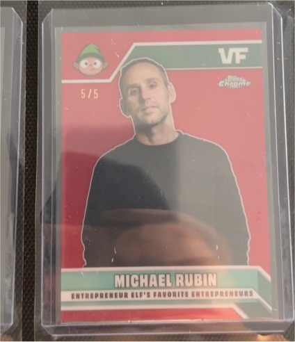 2025 Topps Chrome VeeFriends #EE-MR Michael Rubin Entrepreneur Elf — front