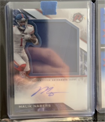 2024 Topps Resurgence Rookie Patch Autographs Malik Nabers #RPA-MN — front