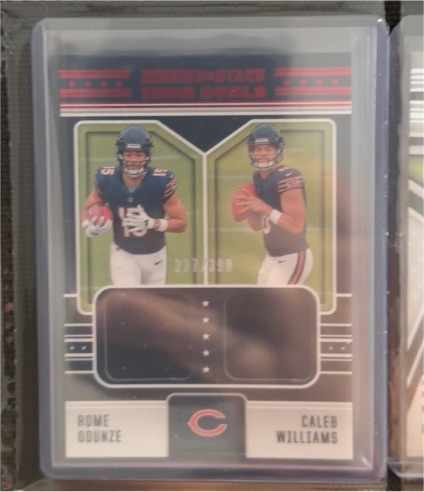 2024 Panini Rookies & Stars Team Duals #TD-CHI Rome Odunze Caleb Williams — front