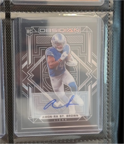 2021 Panini Obsidian #unknown Amon-Ra St. Brown — front