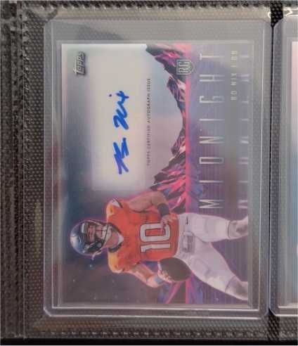 2024 Topps Midnight Rookie Horizon Signatures #RHSBN Bo Nix — front