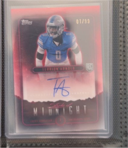 2024 Topps Midnight Stroke of Midnight #SMA-TA Terrion Arnold — front