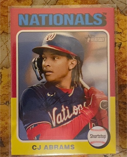 2024 Topps Heritage #446 CJ Abrams — front