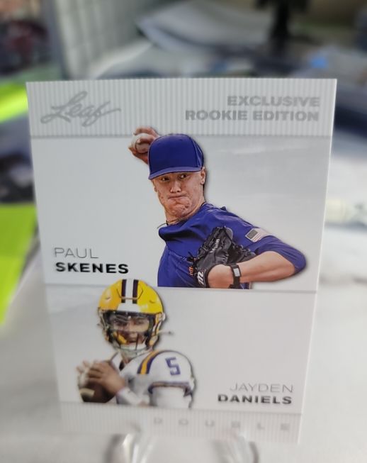 2024 Leaf Exclusive Rookie Edition Paul Skenes / Jayden Daniels — front
