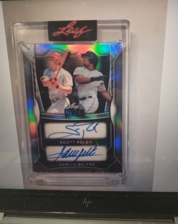 2000 Leaf Metal #MS-AR Scott Rolen & Adrian Beltre — front
