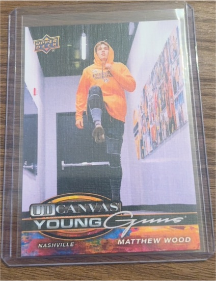 2025-26 Upper Deck #C-93 Matthew Wood UD Canvas Young Guns — front