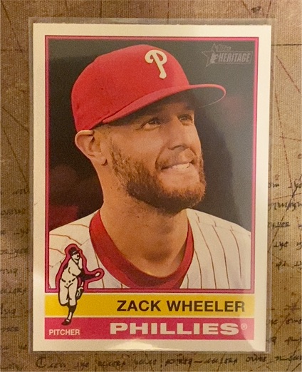 2025 Topps Heritage #65 Zack Wheeler — front