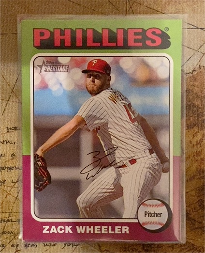 2024 Topps Heritage #493 Zack Wheeler — front