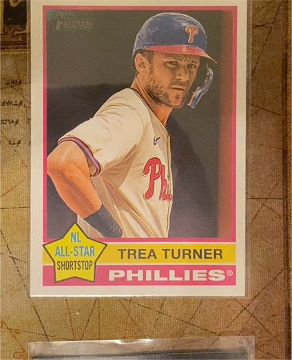 2025 Topps Heritage #48 Trea Turner — front