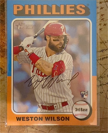 2024 Topps Heritage #105 Weston Wilson — front